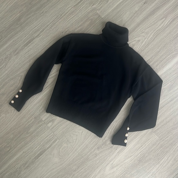 H&M Black Turtleneck Sweater, XS - Picture 1 of 4